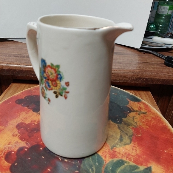 Antique* Royal Art Pottery Longton Ceramic Pitcher - Picture 3 of 11